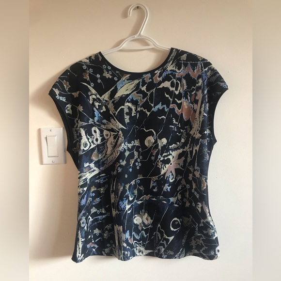 Ted Baker cap sleeve printed diletta top - Picture 1 of 9